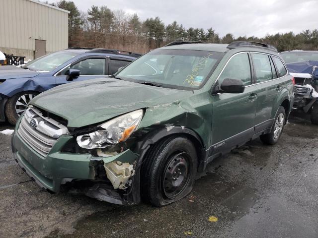 4S4BRBACXD3302012 - 2013 SUBARU OUTBACK 2.5I GREEN photo 1