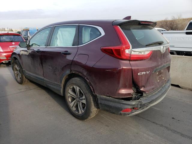 5J6RW6H32KL005154 - 2019 HONDA CR-V LX MAROON photo 2