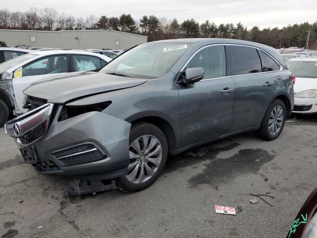 5FRYD4H44EB034942 - 2014 ACURA MDX TECHNOLOGY TEAL photo 1