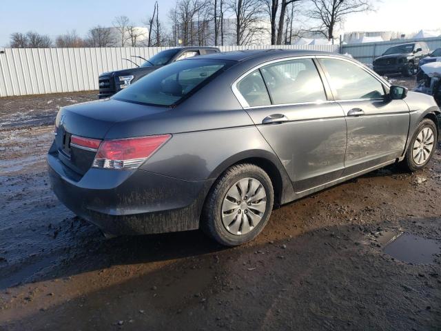 1HGCP2F31BA040141 - 2011 HONDA ACCORD LX GRAY photo 3