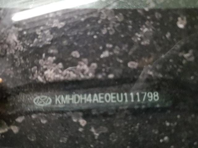 KMHDH4AE0EU111798 - 2014 HYUNDAI ELANTRA SE BLACK photo 12