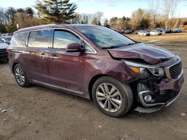 KNDME5C16J6348887 - 2018 KIA SEDONA SXL BURGUNDY photo 4