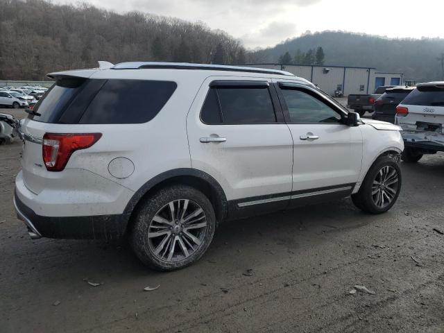 1FM5K8HTXGGC83615 - 2016 FORD EXPLORER PLATINUM WHITE photo 3