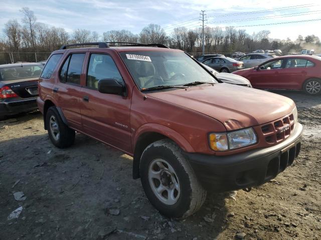 4S2DM58W214341037 - 2001 ISUZU RODEO S ORANGE photo 4