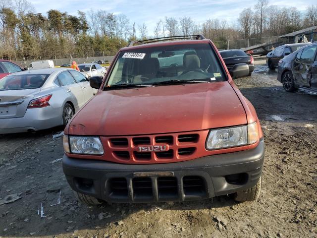 4S2DM58W214341037 - 2001 ISUZU RODEO S ORANGE photo 5