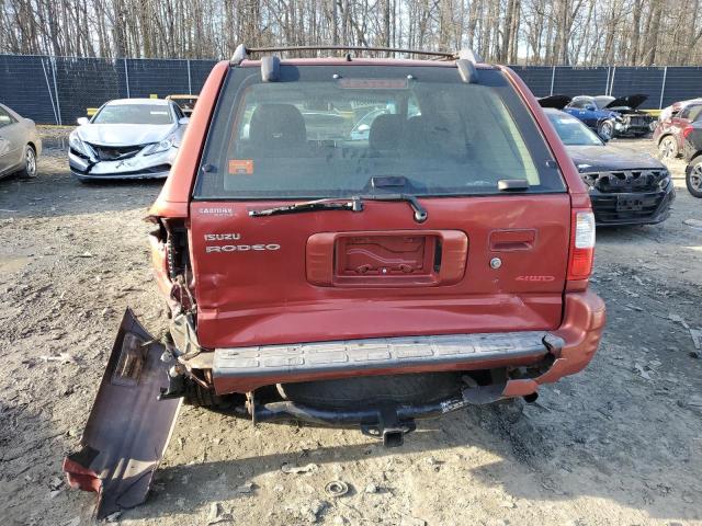 4S2DM58W214341037 - 2001 ISUZU RODEO S ORANGE photo 6