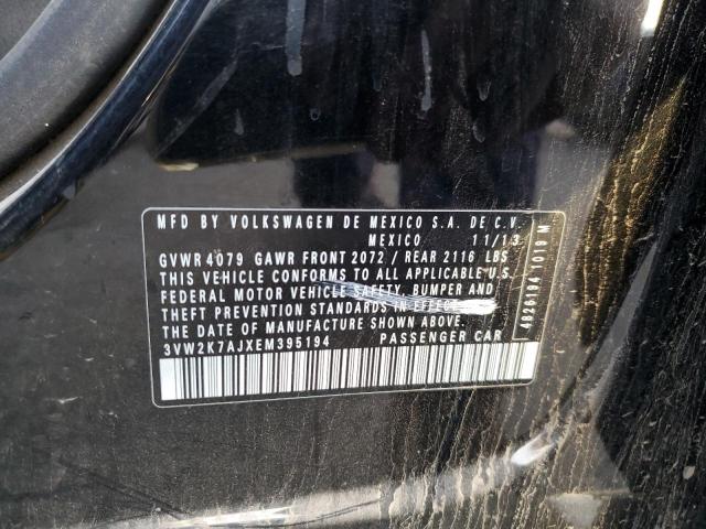 3VW2K7AJXEM395194 - 2014 VOLKSWAGEN JETTA BASE Qara foto 12