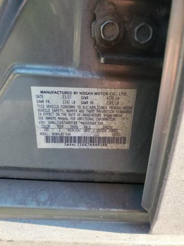 1N4AL21E67N449588 - 2007 NISSAN ALTIMA 2.5 GREEN photo 12