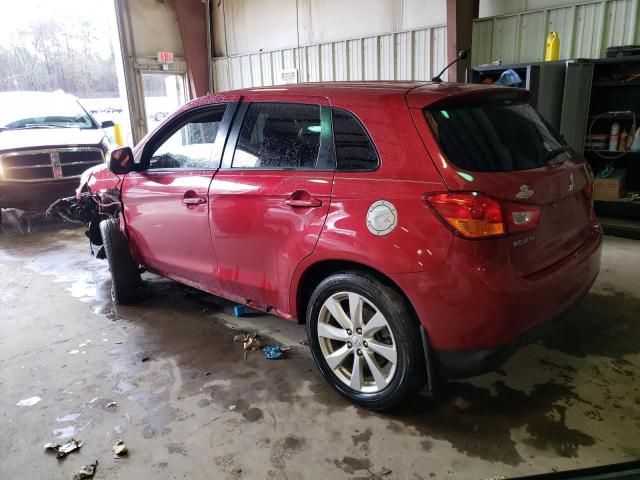 4A4AP3AUXFE029772 - 2015 MITSUBISHI OUTLANDER ES RED photo 2