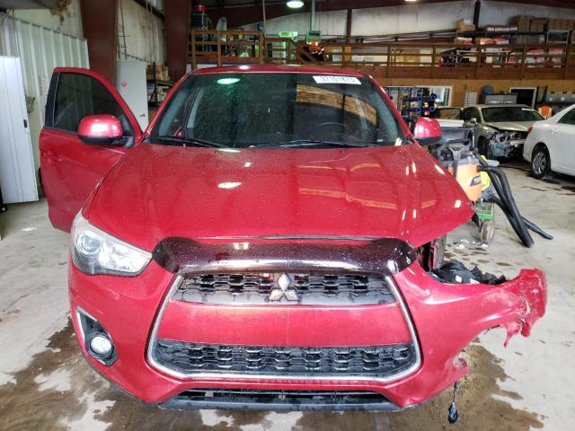 4A4AP3AUXFE029772 - 2015 MITSUBISHI OUTLANDER ES RED photo 5