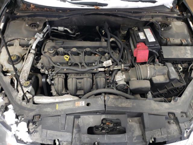 3FAHP0GA6AR354643 - 2010 FORD FUSION S BLACK photo 11