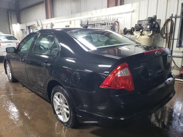 3FAHP0GA6AR354643 - 2010 FORD FUSION S BLACK photo 2