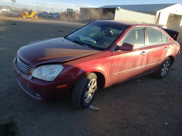 KNAGE124185228087 - 2008 KIA OPTIMA LX RED photo 1