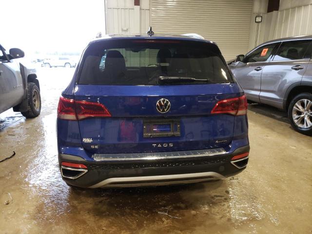 3VVYX7B29NM074142 - 2022 VOLKSWAGEN TAOS SE BLUE photo 6