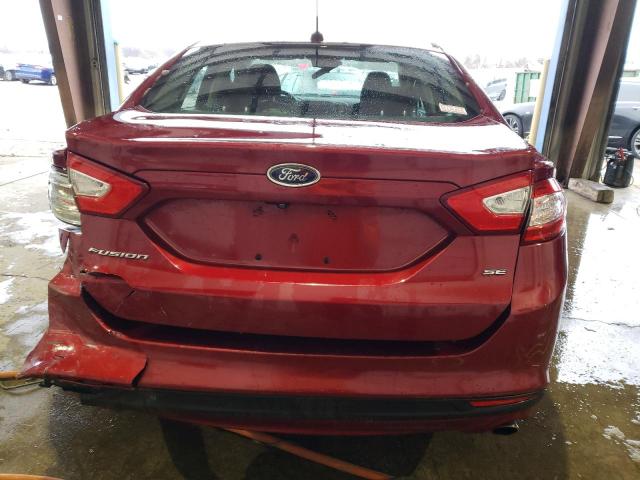 3FA6P0H73ER304279 - 2014 FORD FUSION SE RED photo 6