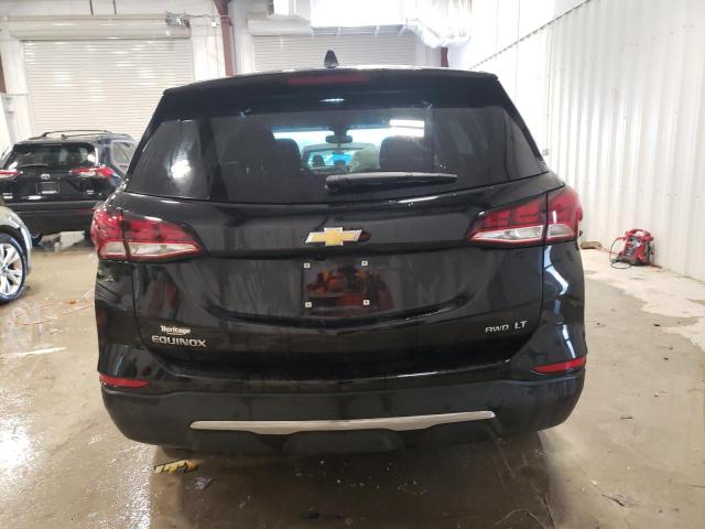 3GNAXUEV2NL296524 - 2022 CHEVROLET EQUINOX LT BLACK photo 6