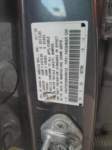 1HGCP26399A098122 - 2009 HONDA ACCORD LX GRAY photo 13