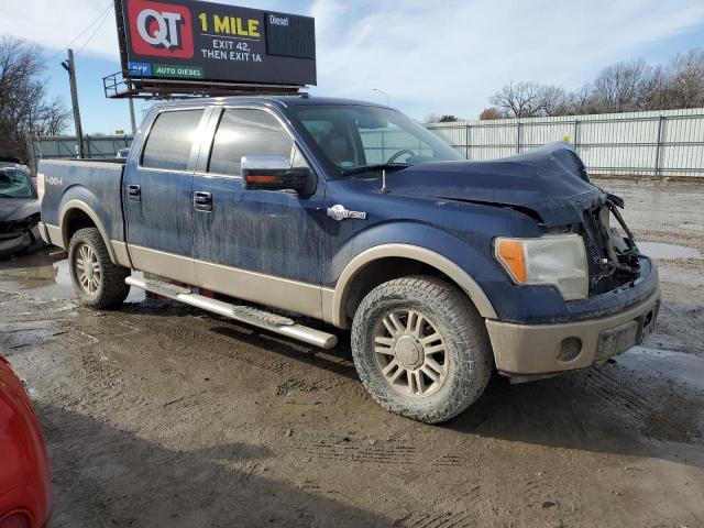 1FTFW1EV2AKB38115 - 2010 FORD F150 SUPERCREW BLUE photo 4