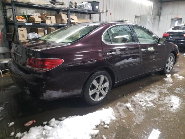 JTHBA30G955103978 - 2005 LEXUS ES 330 PURPLE photo 3