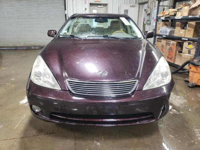 JTHBA30G955103978 - 2005 LEXUS ES 330 PURPLE photo 5