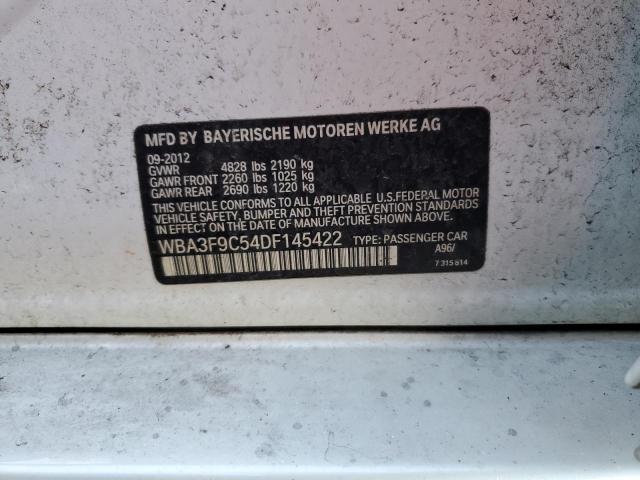 WBA3F9C54DF145422 - 2013 BMW ACTIVEHYBR WHITE photo 12