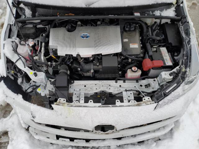 JTDL9MFU2M3024406 - 2021 TOYOTA PRIUS LE WHITE photo 11