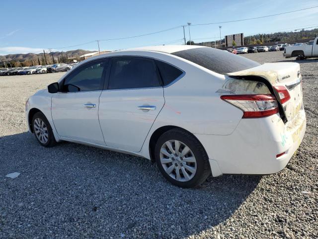 3N1AB7AP5FY304378 - 2015 NISSAN SENTRA S WHITE photo 2