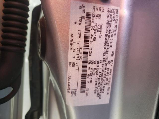 1FADP3N28JL219366 - 2018 FORD FOCUS TITANIUM SILVER photo 12