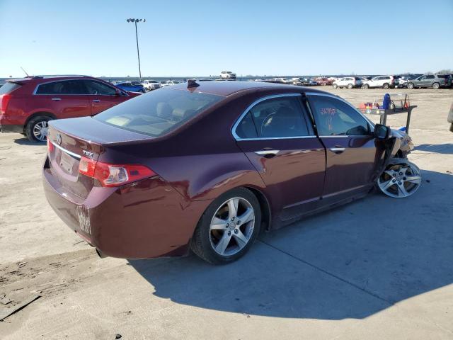 JH4CU2F42CC003376 - 2012 ACURA TSX BURGUNDY photo 3