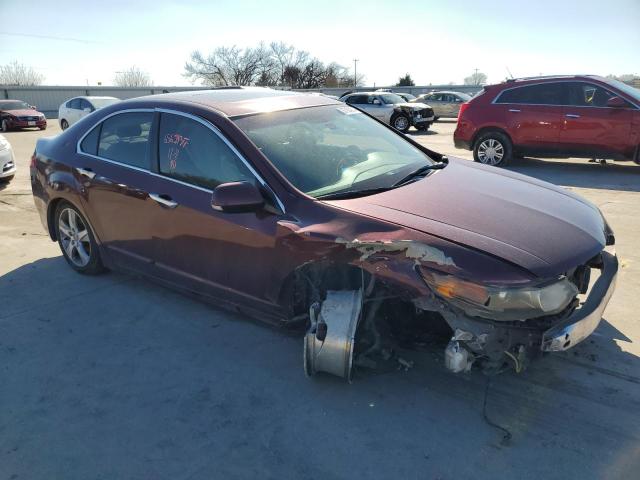 JH4CU2F42CC003376 - 2012 ACURA TSX BURGUNDY photo 4