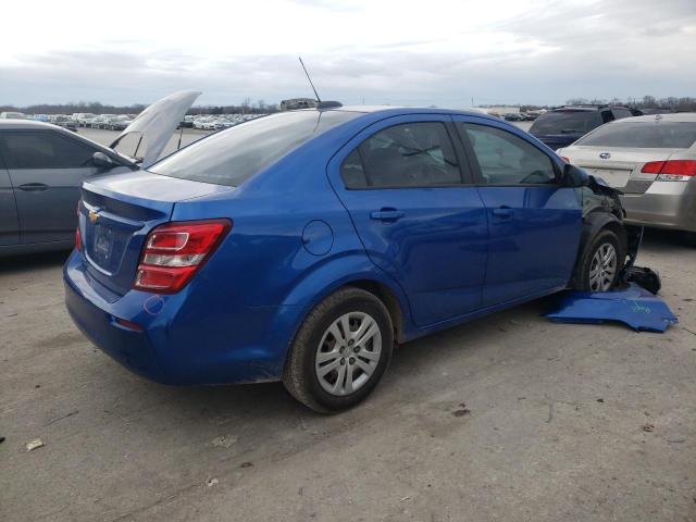 1G1JB5SH7H4150828 - 2017 CHEVROLET SONIC LS ლურჯი ფოტო 3