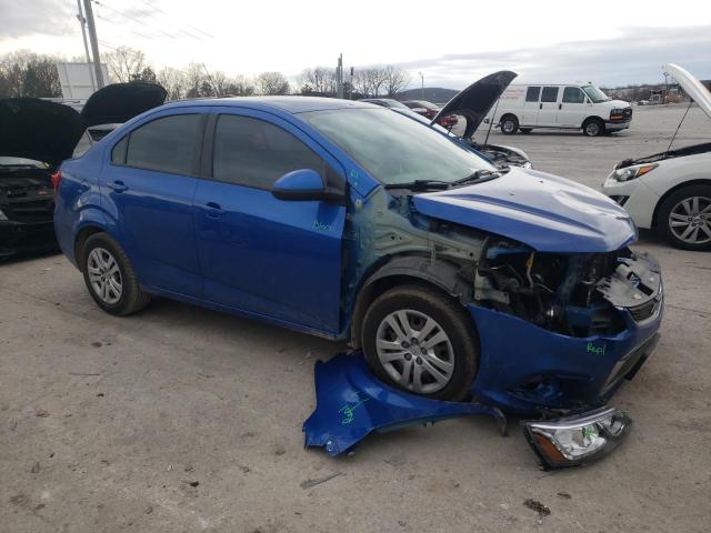 1G1JB5SH7H4150828 - 2017 CHEVROLET SONIC LS ლურჯი ფოტო 4