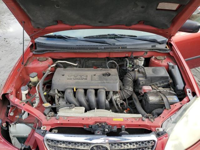 2T1BR32EX5C475287 - 2005 TOYOTA COROLLA CE RED photo 11