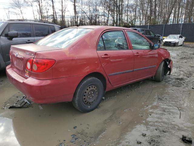 2T1BR32EX5C475287 - 2005 TOYOTA COROLLA CE RED photo 3