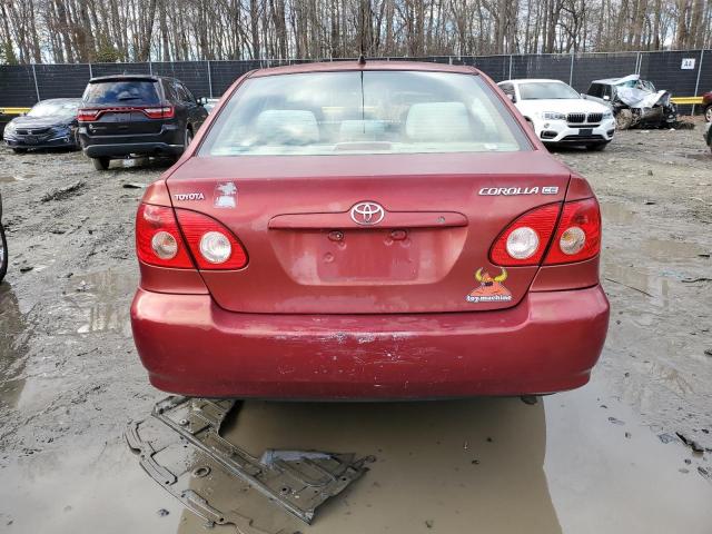 2T1BR32EX5C475287 - 2005 TOYOTA COROLLA CE RED photo 6