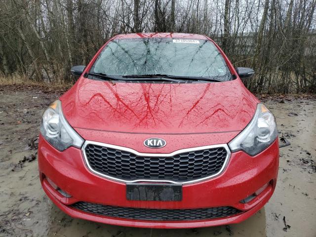 KNAFX4A80E5204368 - 2014 KIA FORTE EX RED photo 5