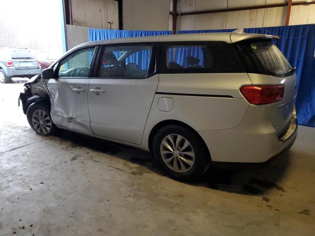 KNDMA5C16K6572240 - 2019 KIA SEDONA L SILVER photo 2