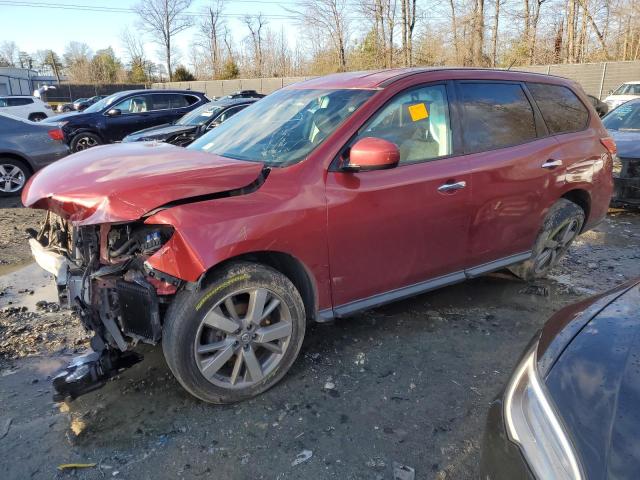 5N1AR2MM5EC628947 - 2014 NISSAN PATHFINDER S RED photo 1