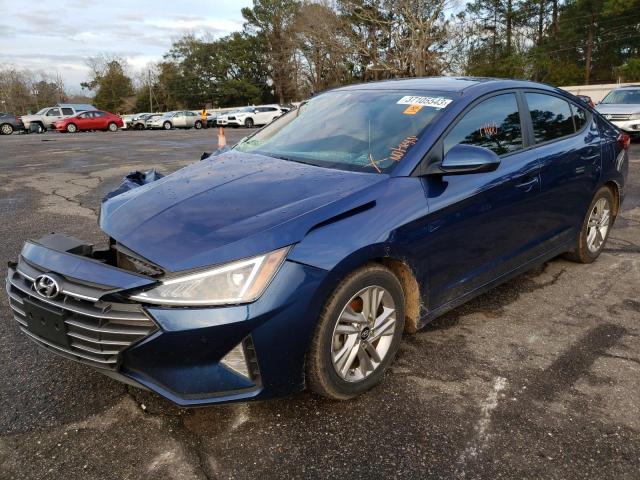 5NPD84LF3KH436963 - 2019 HYUNDAI ELANTRA SEL BLUE photo 1