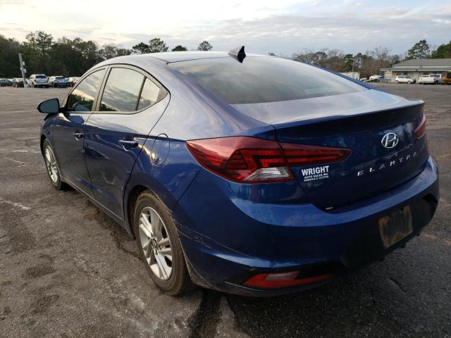 5NPD84LF3KH436963 - 2019 HYUNDAI ELANTRA SEL BLUE photo 2