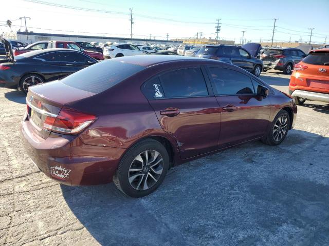 19XFB2F84EE243953 - 2014 HONDA CIVIC EX BURGUNDY photo 3