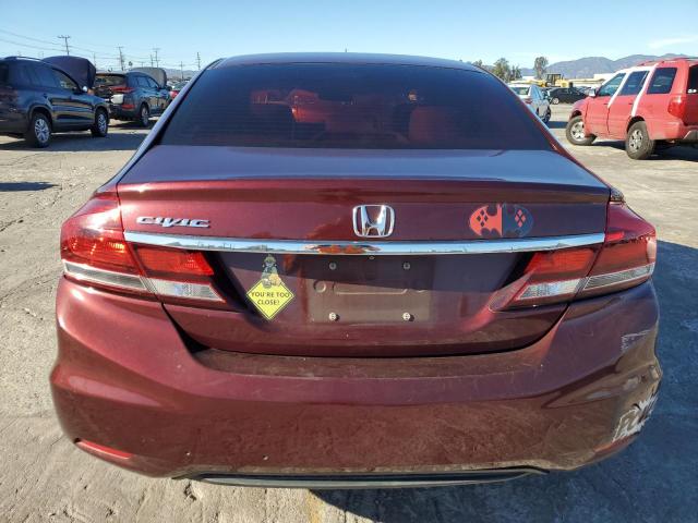 19XFB2F84EE243953 - 2014 HONDA CIVIC EX BURGUNDY photo 6