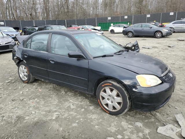 2HGES26791H611093 - 2001 HONDA CIVIC EX BLACK photo 4