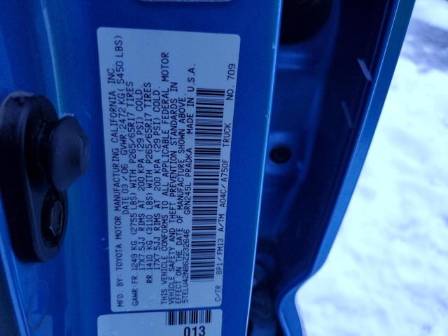 5TELU42N86Z232646 - 2006 TOYOTA TACOMA DOUBLE CAB 蓝色 照片 12