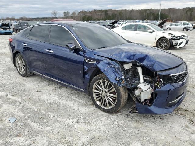 5XXGV4L25GG120681 - 2016 KIA OPTIMA SXL BLUE photo 4