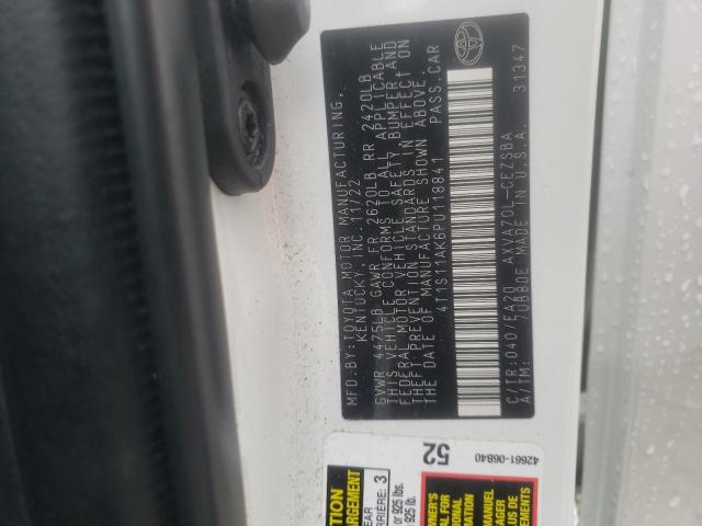 4T1S11AK6PU118841 - 2023 TOYOTA CAMRY SE NIGHT SHADE WHITE photo 12