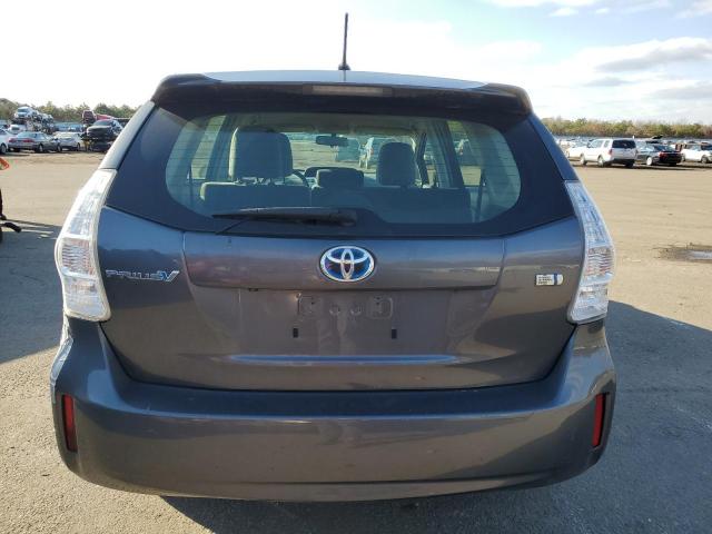 JTDZN3EU1D3212433 - 2013 TOYOTA PRIUS V GRAY photo 6