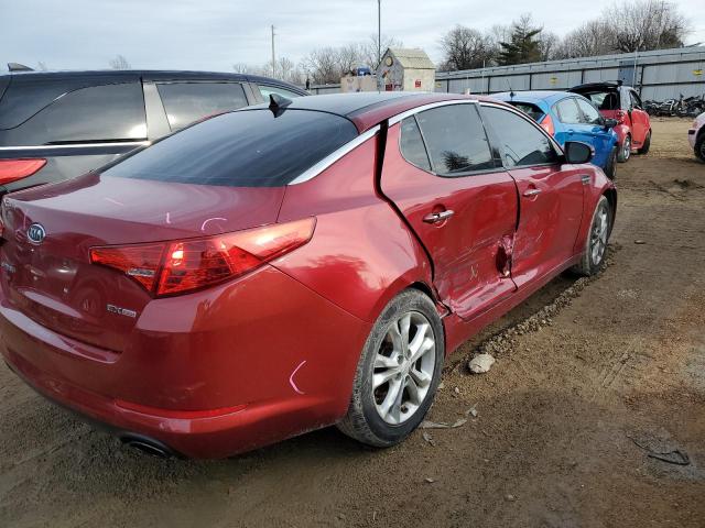 5XXGN4A70CG011022 - 2012 KIA OPTIMA EX RED photo 3