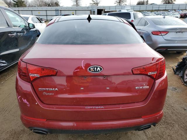 5XXGN4A70CG011022 - 2012 KIA OPTIMA EX RED photo 6