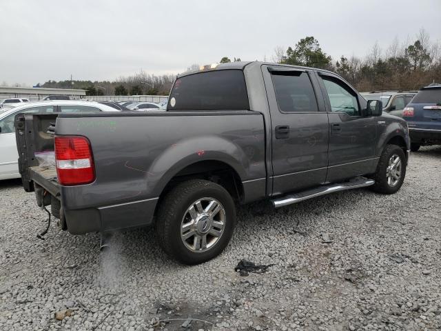 1FTRW12W37FB83771 - 2007 FORD F150 SUPERCREW GRAY photo 3